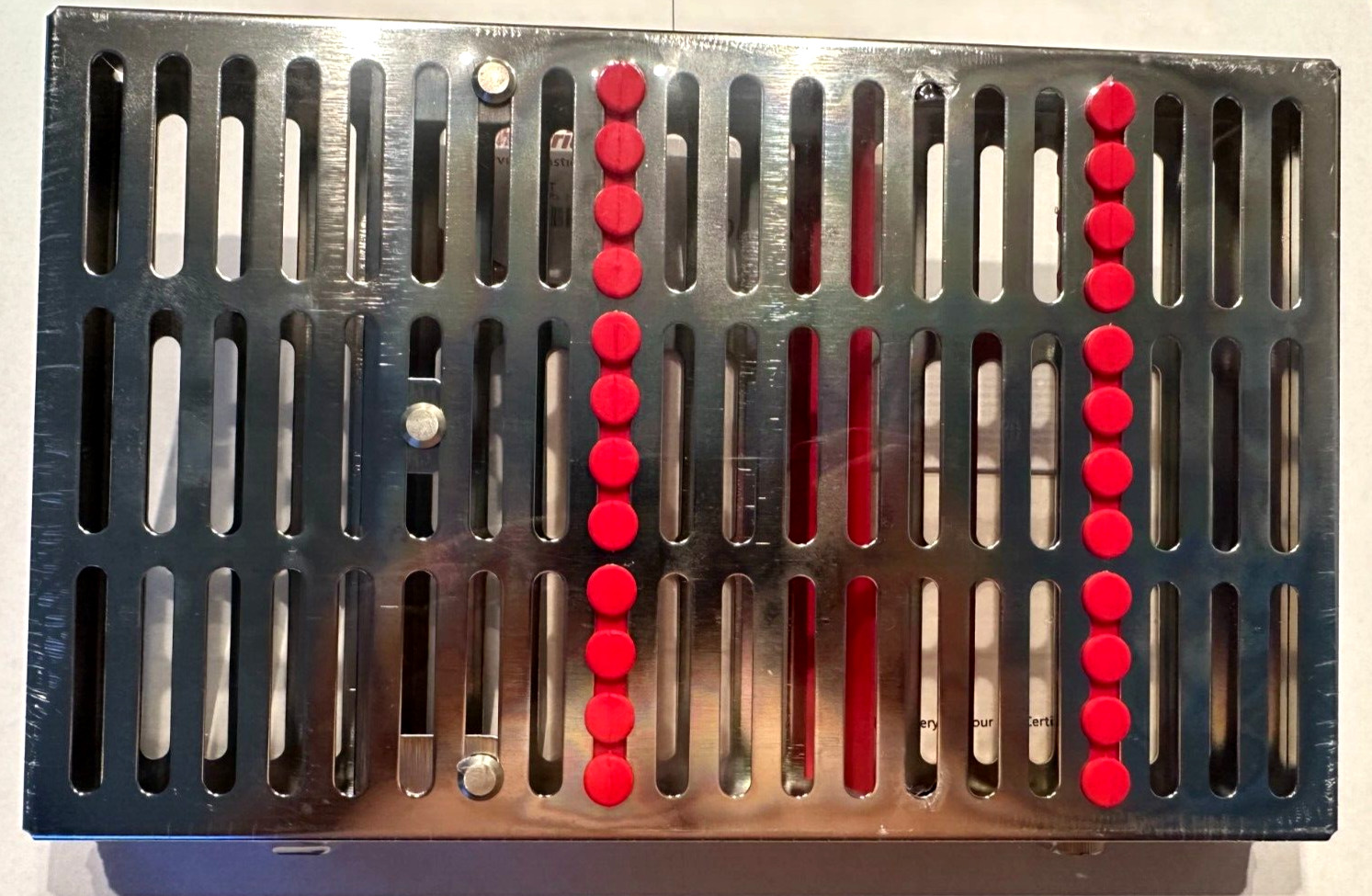 HU-FRIEDY DENTAL CASSETTE IMS 12 INSTRUMENTS RED IM8120