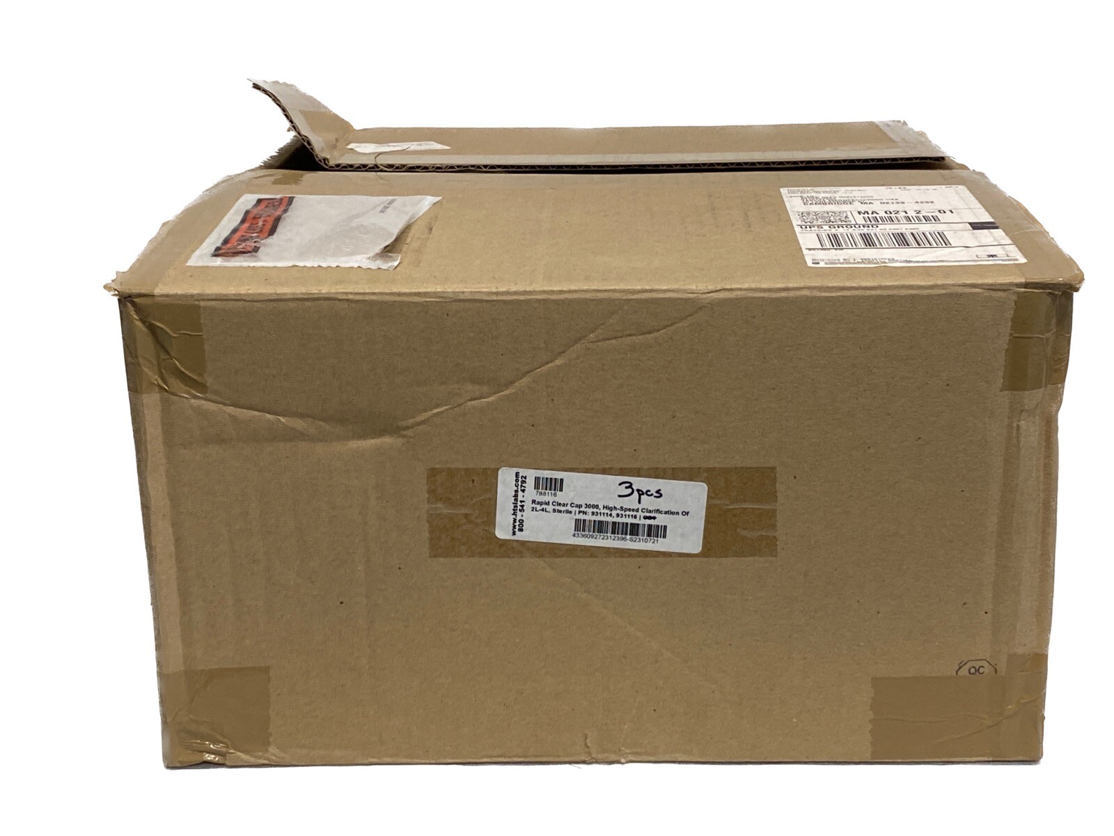 (3)THOMSON HTSLABS Rapid Clear Caps 3000 High-Speed Clarification of 2-4L 788116