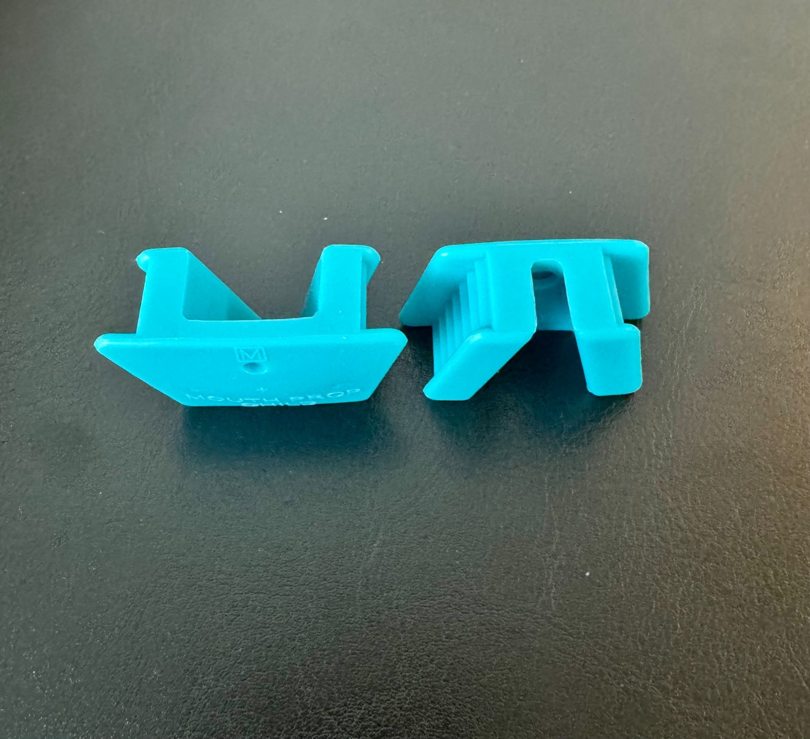 Silicone Mouth Props Bite Blocks 2 pcs Medium Turquoise Dental Tattoo Piercing