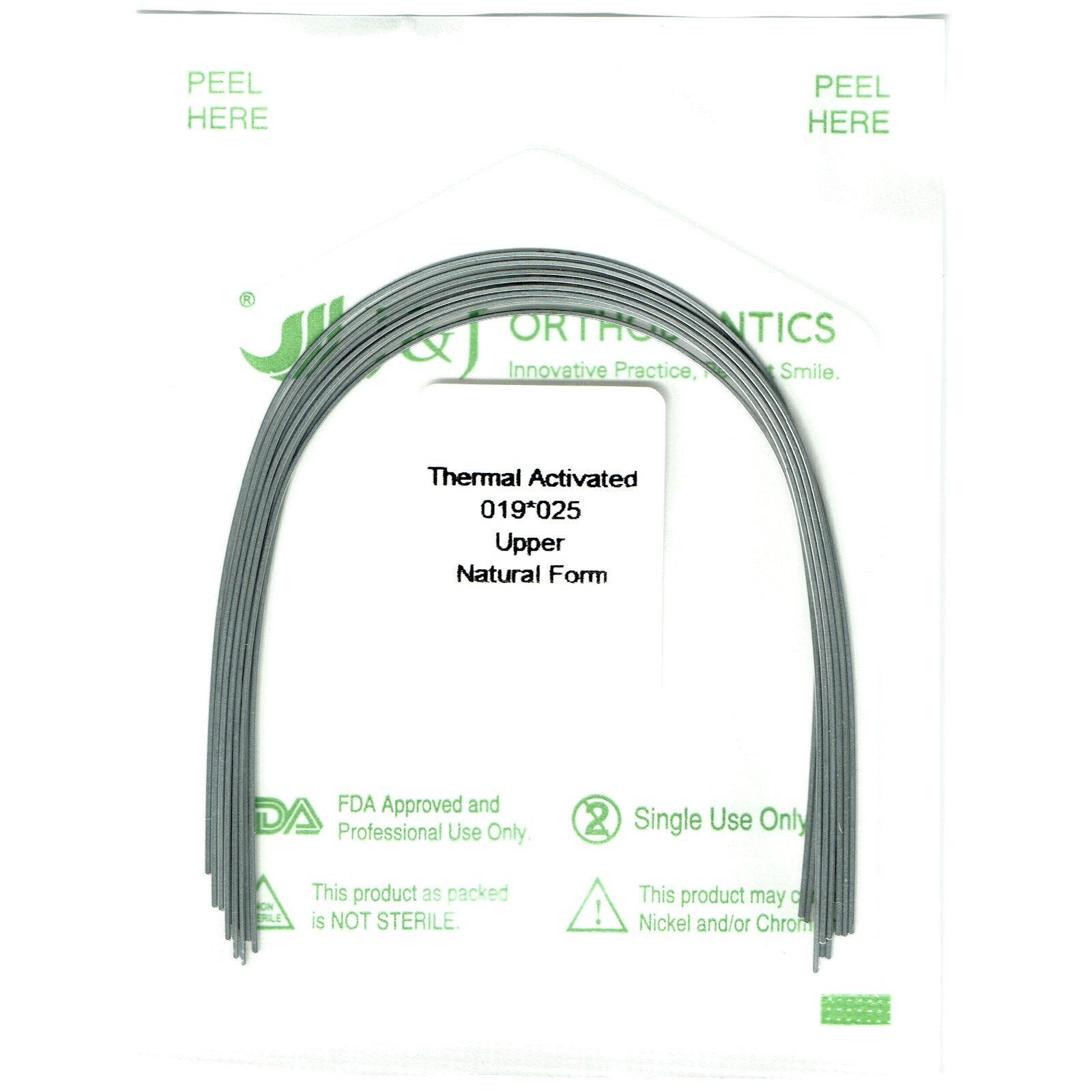 J&J Ortho Orthodontic Archwire NiTi Thermal Activated Nitinol