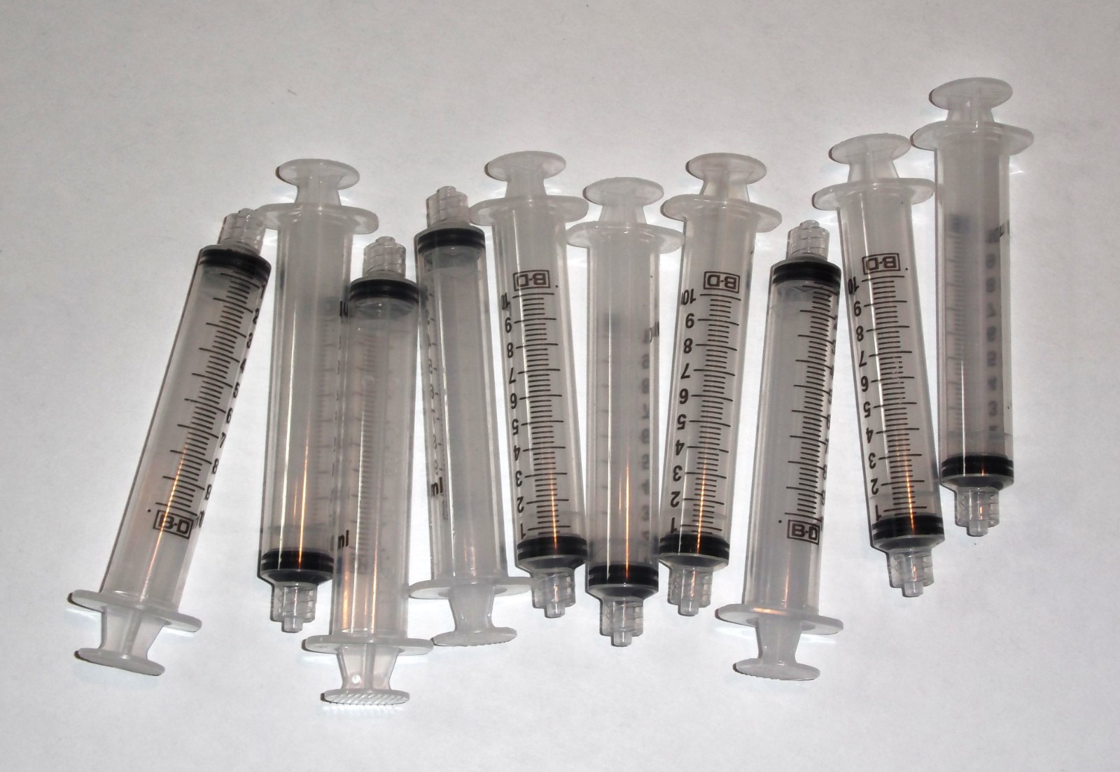 QTY. 25 Syringe Dispensers BD Luer-Lok tip (non-sterile, for food, glue, indus