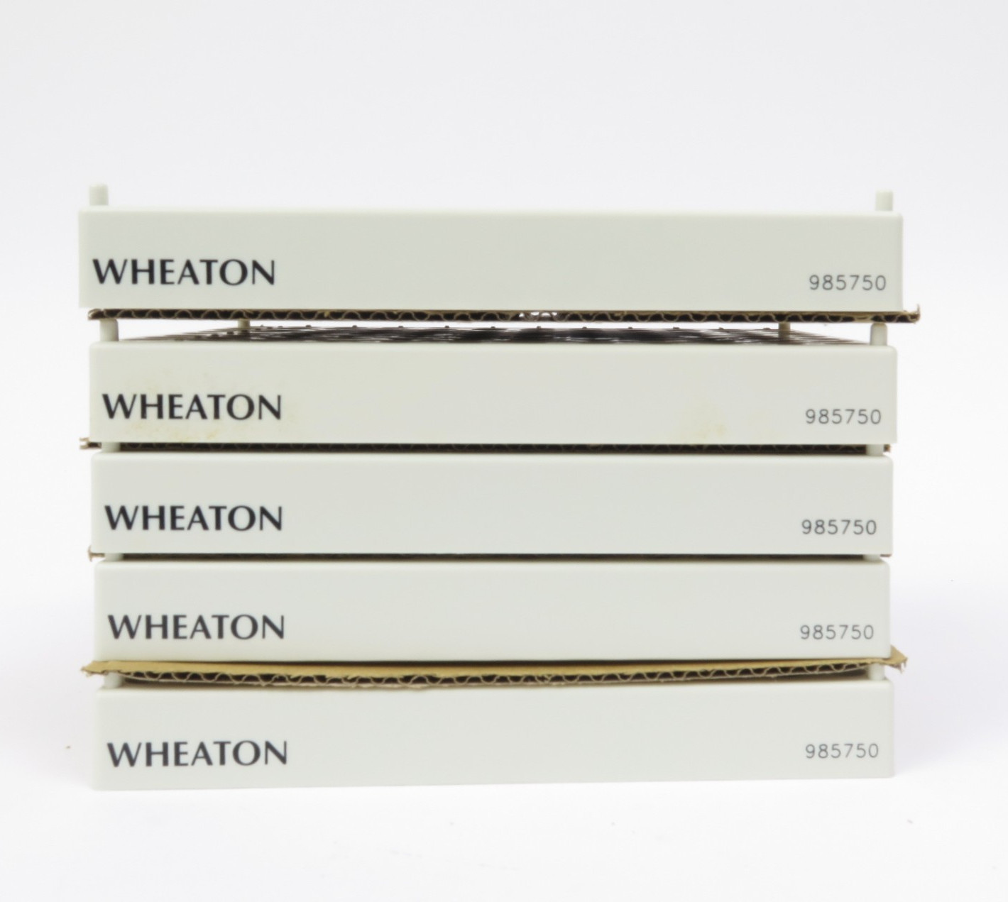 DWK Life Sciences Wheaton 985750 96-Position Polypropylene Vial Rack 9.5mm 5Pk