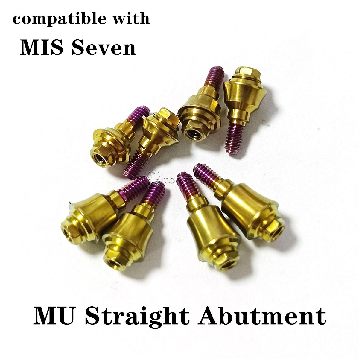 Multi unit straight abutment compatible with MIS Seven Platform GH 1/2/3/4mm