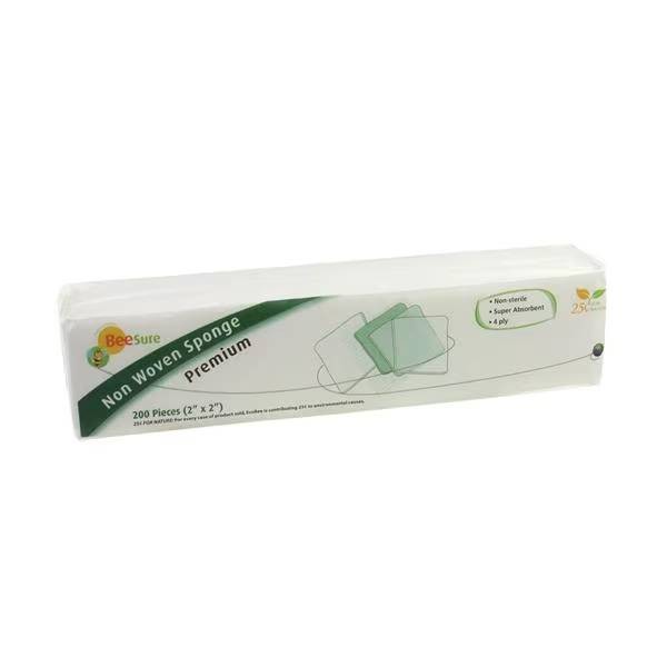 Cranberry BE1522 BeeSure Non-Woven Premium Gauze 2″ X 2″ 5000/Pk