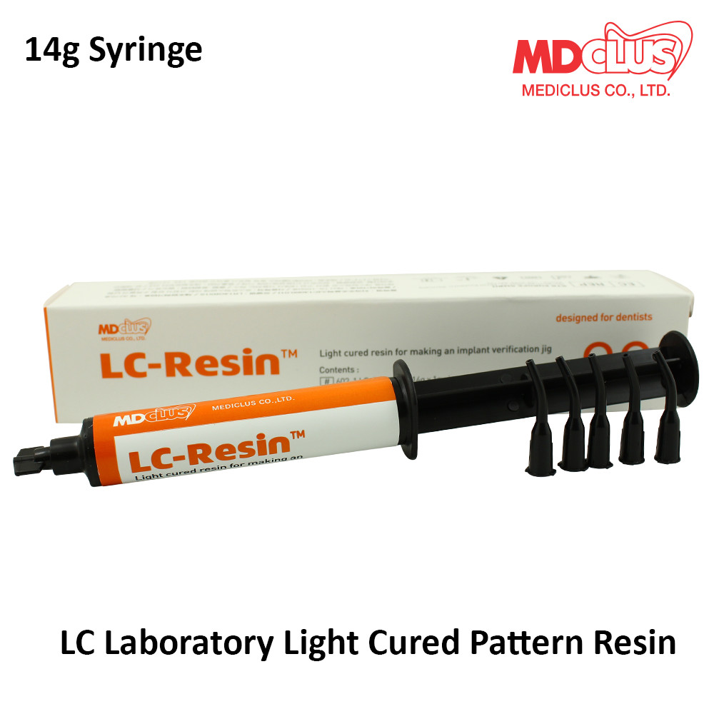 Dental Lab MediClus LC Pattern Odorless Resin Light Cured Ready To Use 14g