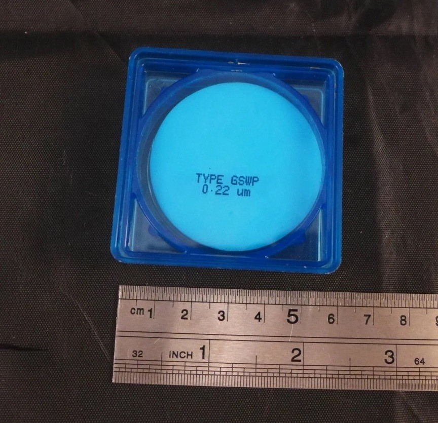 MILLIPORE Membrane Filter, hydrophilic, 0.45µm pore, 24mm diam 100/pk #HAWP02400