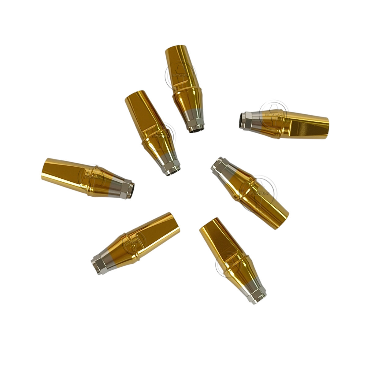 10Pcs Straight abutment Fit DIO UF II Mini Regular Hex Non-hex D4.0/4.5/5.5/6.5