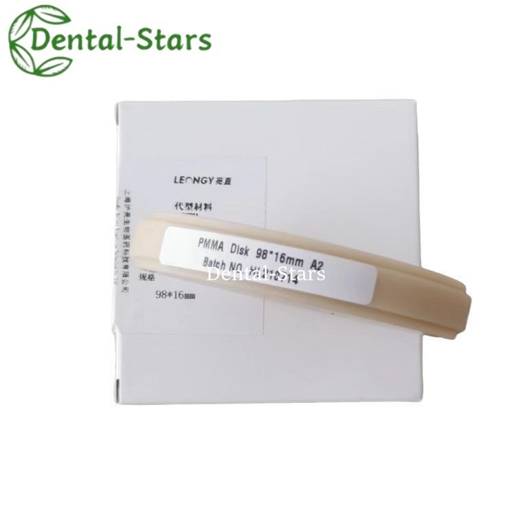 98mm Dental Multilayer Pmma Block Round Resin Disc Thick 12-25mm A1/A2/A3 Colors