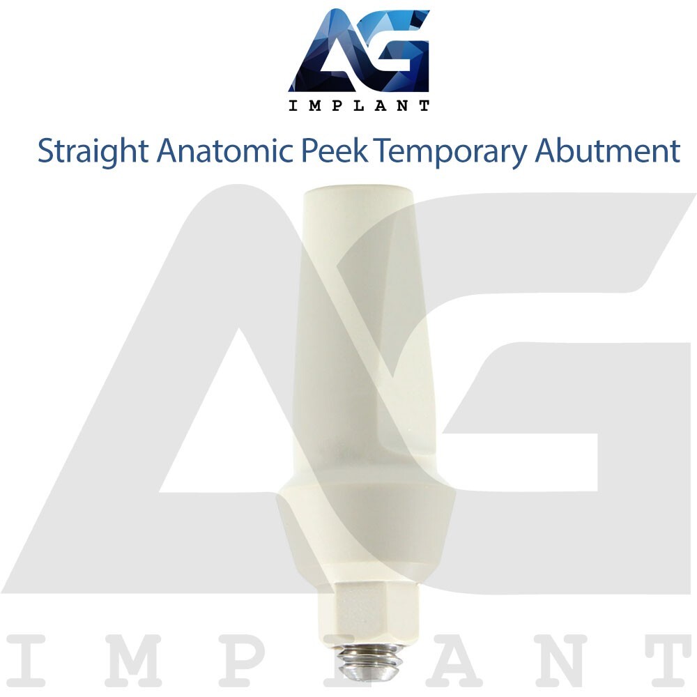 5 Straight Anatomic Peek Temporary Prosthetic System Int Hex 2.42mm
