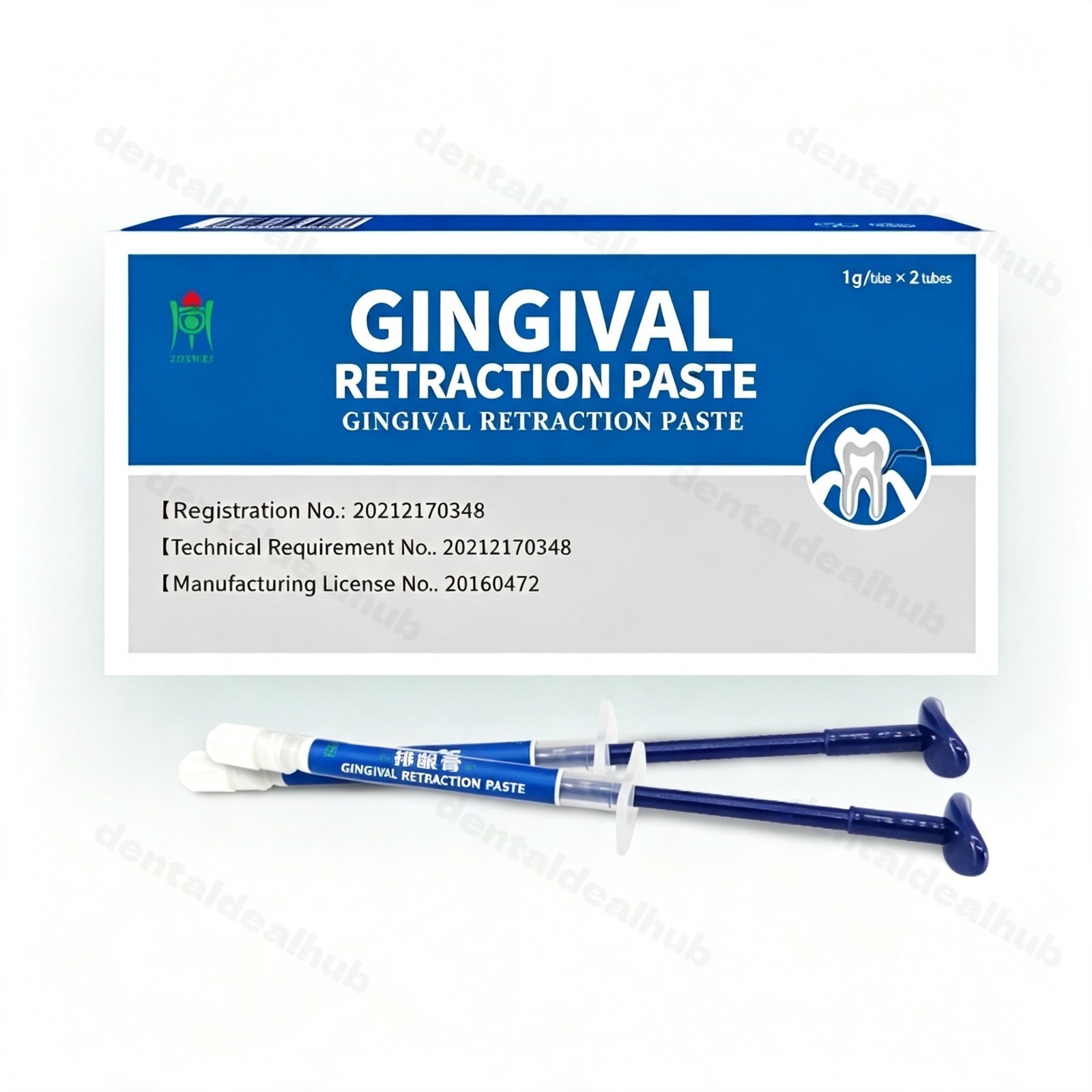 ZDSWKJ Gingival Retraction Paste 1g Dental Hemostatic Cord Alternative 21pcs/Box