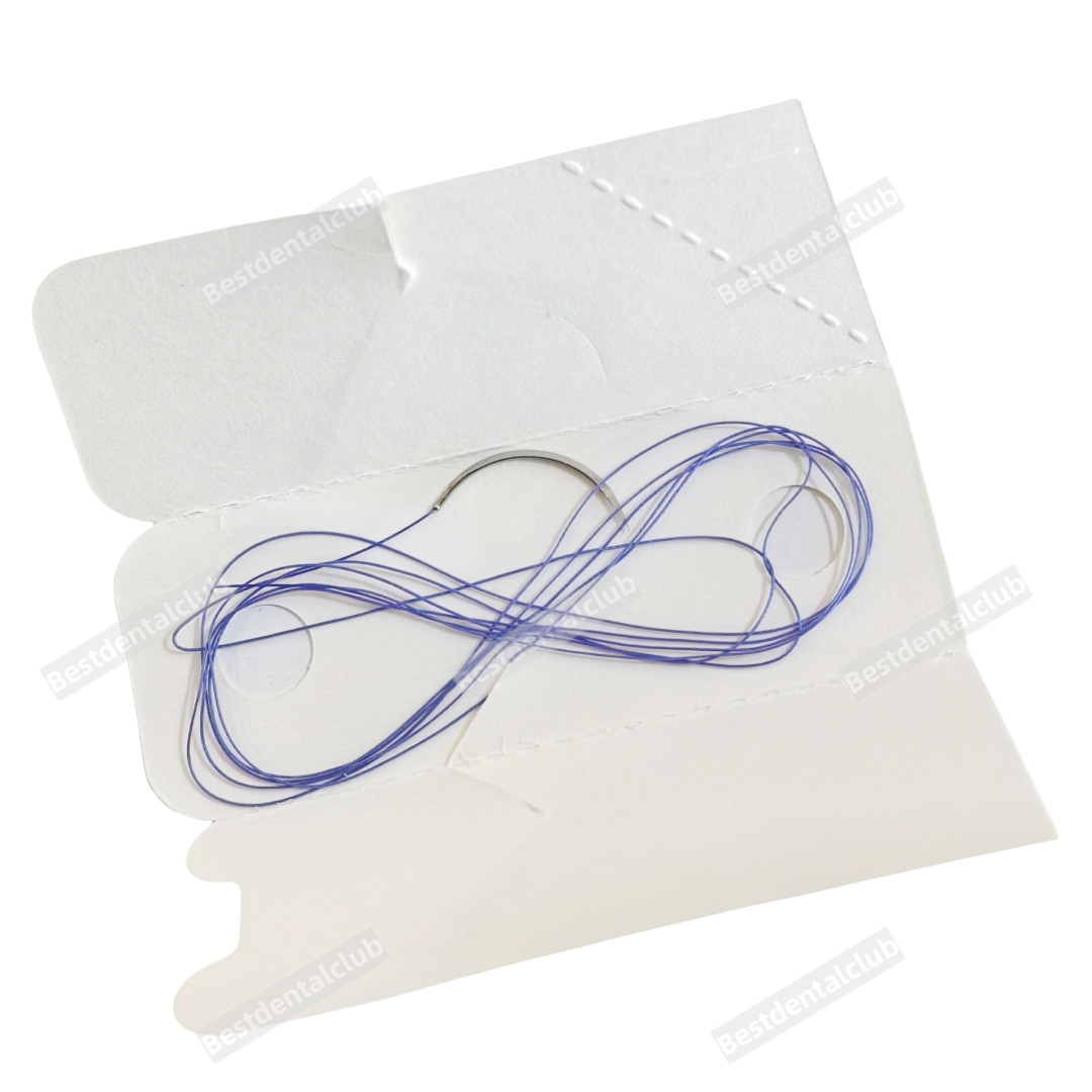 Absorbable Dental Oral Surgical Suture Violet PGA 4-0 75cm 3/8 Reverse Cutting