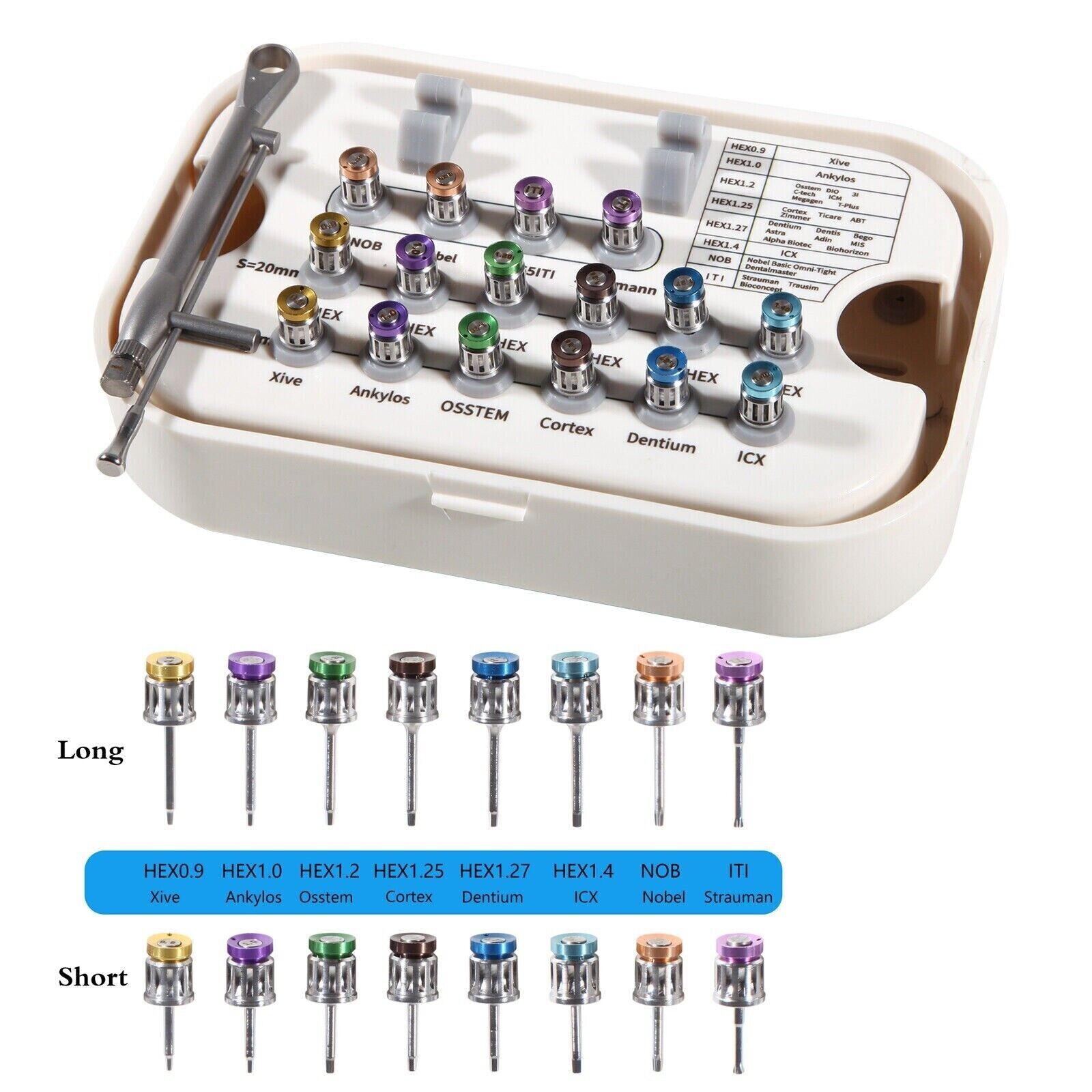Universal Implant Instrument Prosthetic Restoration Hand Driver SD Instruments