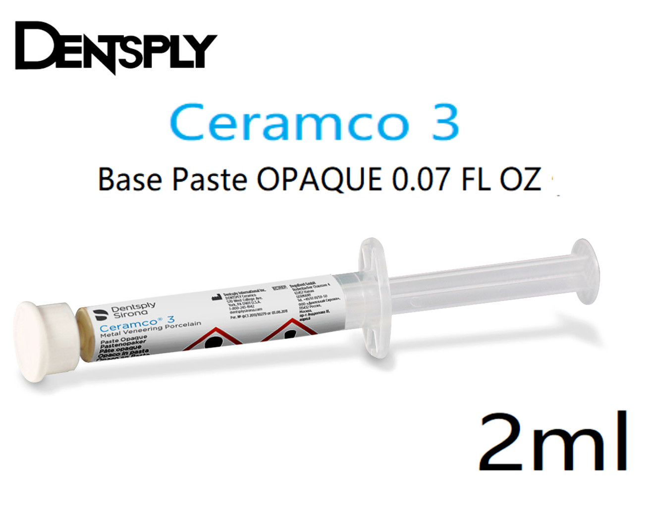 Dental Ceramco3 Base Paste Opaque 2ml 0.07fl oz. by DENTSPLY SIRONA