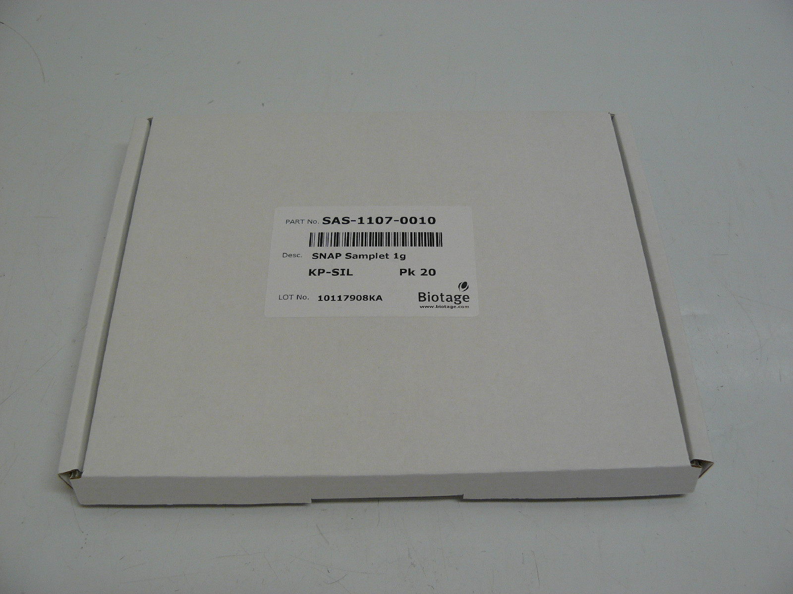 BIOTAGE SAS-1107-0010 SNAP SAMPLET 1G KP-SIL 20 PACK