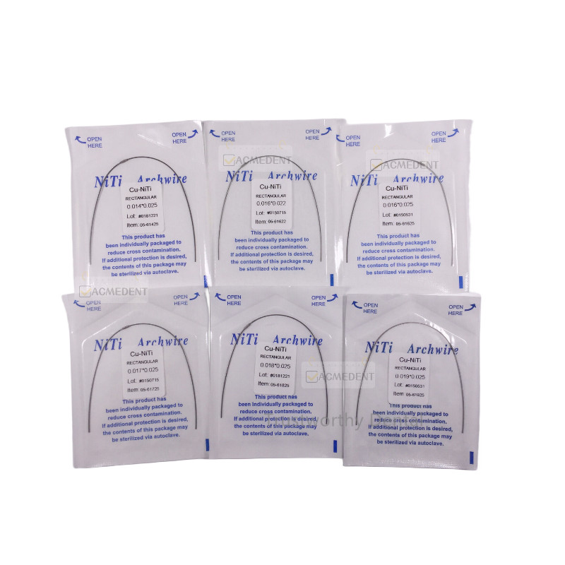 Dental Orthodontic Copper Cu-Niti Wires Arch Wire Rectangular Damon Type