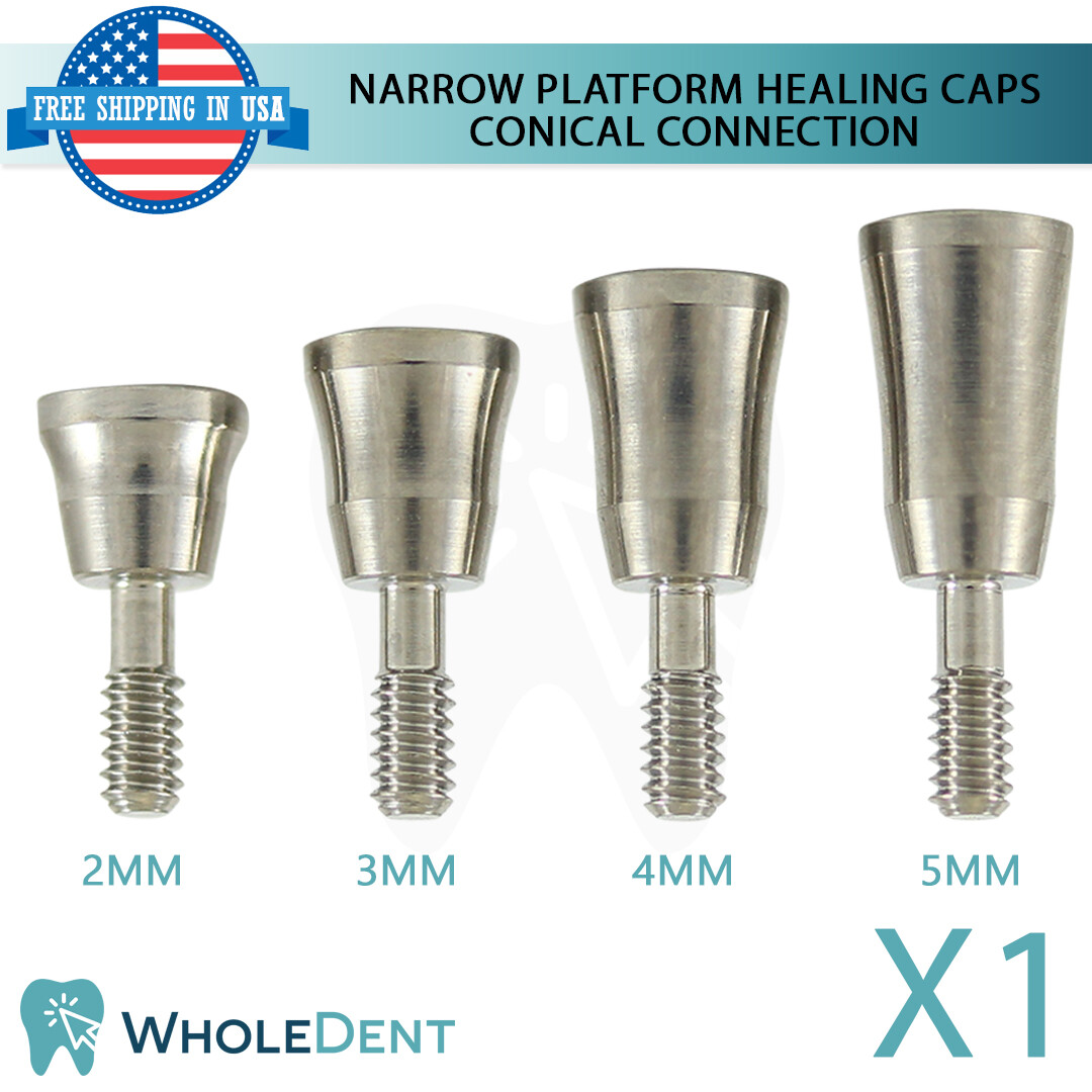 X1 NP Conical Connection Healing Caps Ø3.8 Titanium Dental Abutment Instrument