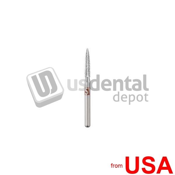 SS-WHITE -PIRANHA Diamond-Flame FG Fine Size #862-016F 1.6 mm Diameter 25 400595
