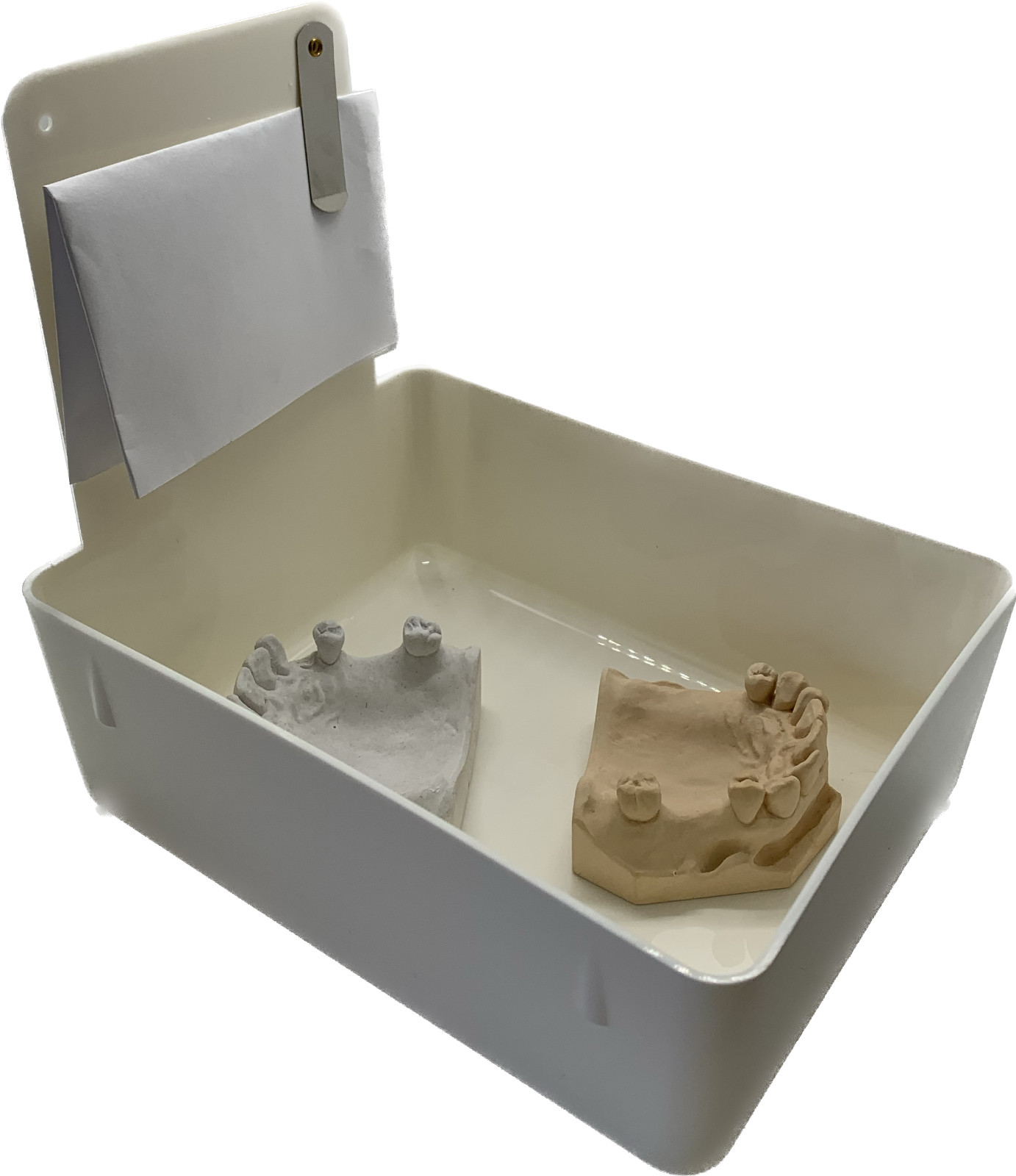 Dental Lab Pan White 12/box High Quality Color Coded organization