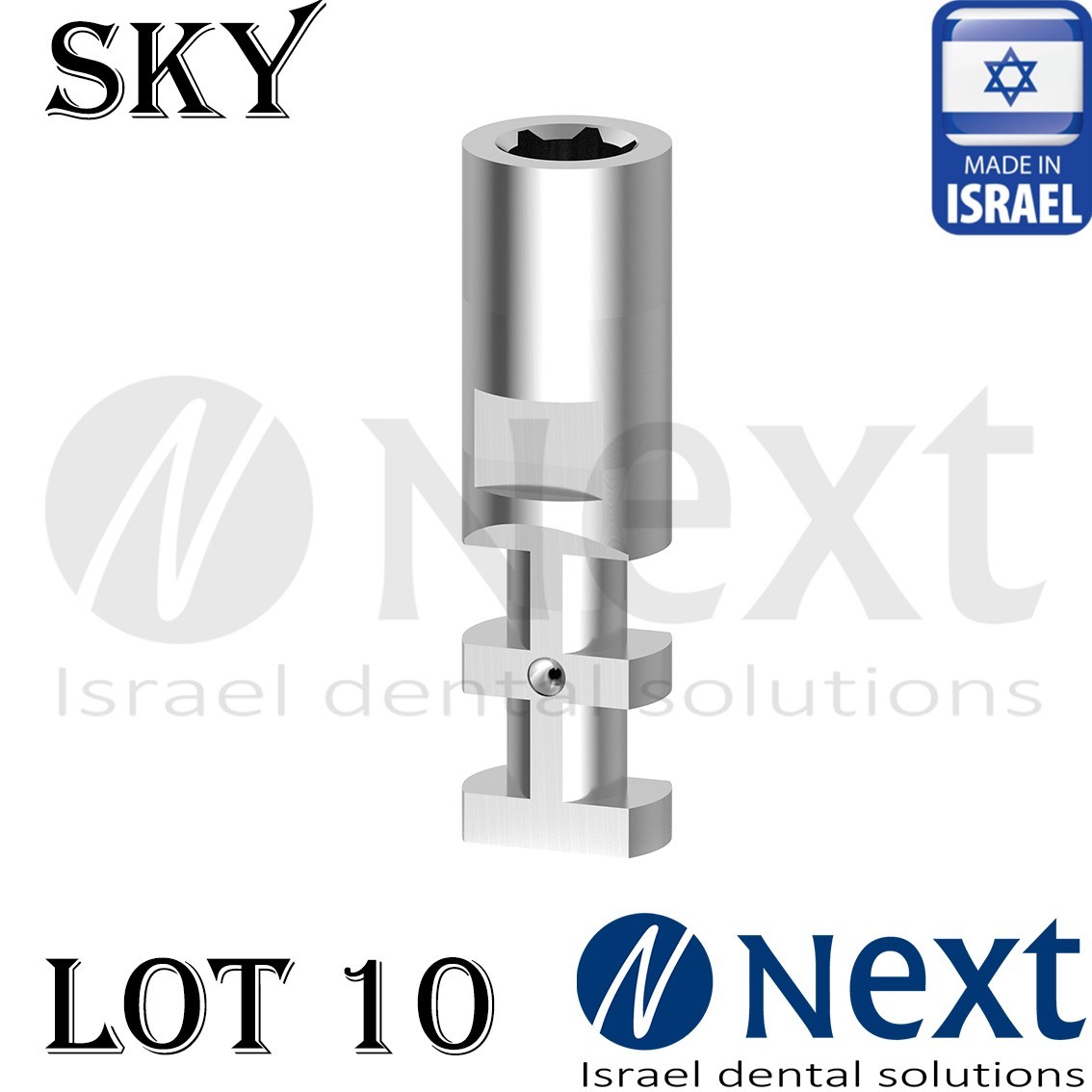 Lot x 10 Analog Abutment Sky compatible internal hex conical