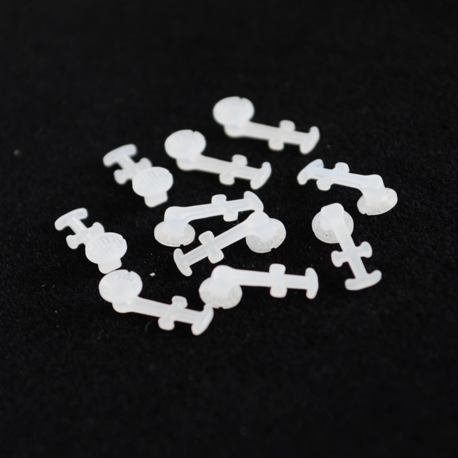 J&J Ortho™ Orthodontic White Ceramic Bondable Button with Multi-Hook (10/pk)