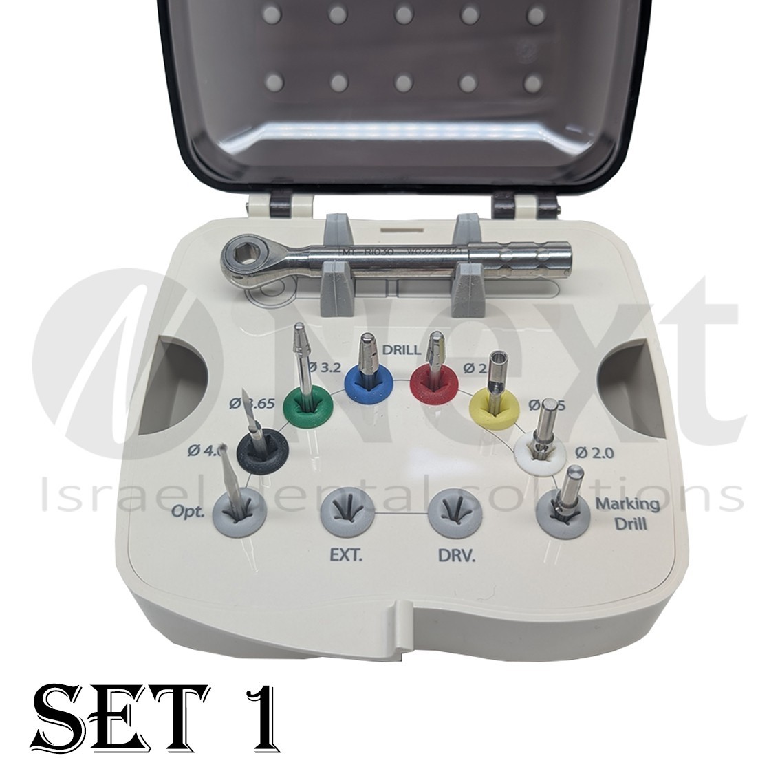 MIS Seven Implant insert screw diver key tool full set ratchet drill body try in