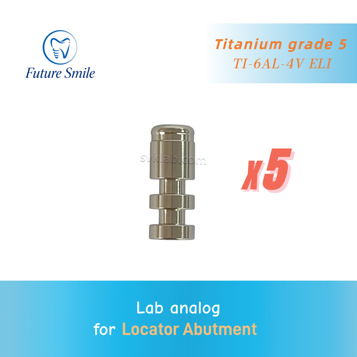 5pcs Dental Classic Female Analog 4mm for Locator abutment