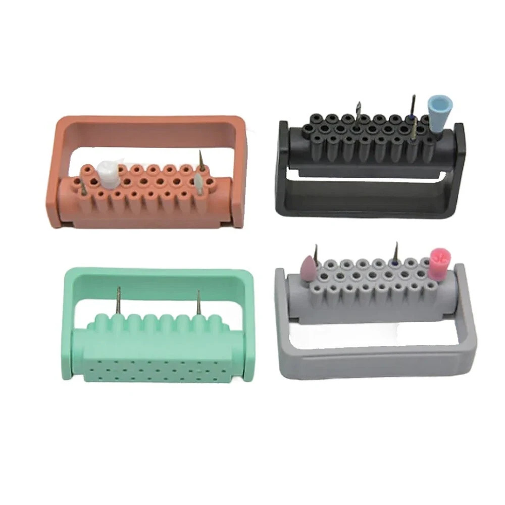 Dental Endo Bur Files Block FG RA Polishing Organizer Autoclave Disinfection Box