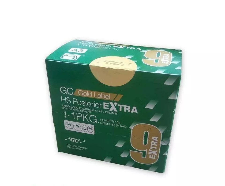 GC Fuji 9 Extra Gold Lable High Strength Glass Ionomer Posterior Restorative!