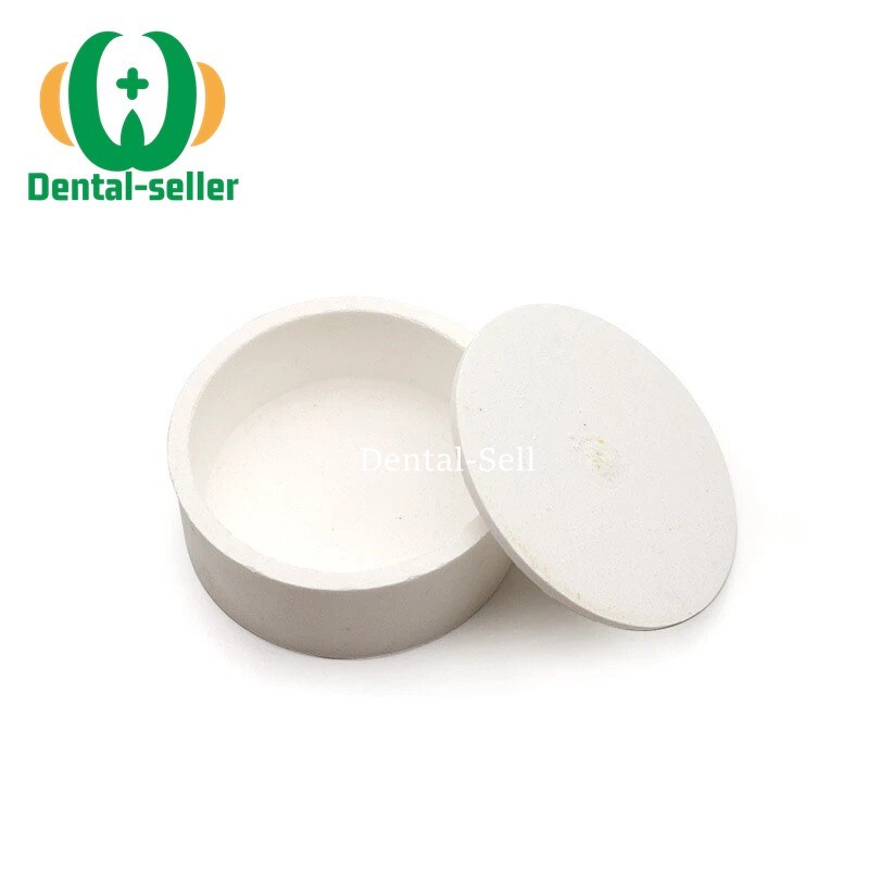 Dental Lab Zirconia Sintering Tray Crucible Plate 90x35mm With Cover White 1 kit