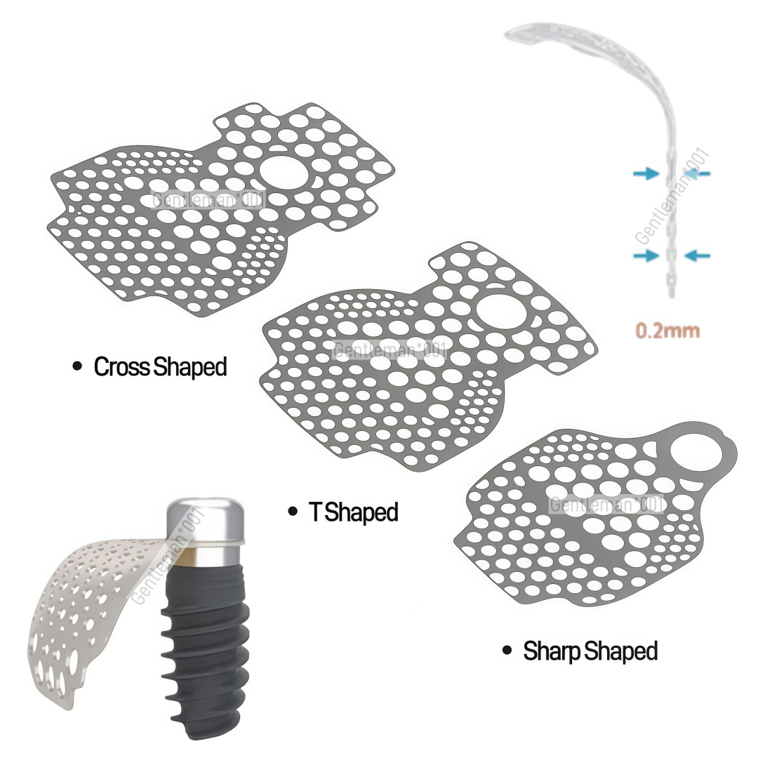 GBR Bone Incremental Titanium Mesh Membrane Implant Dental Regeneration Plates
