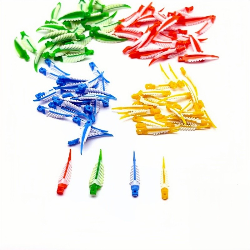 40Pcs/Box Dental Composite Interdental Wedges Plastic+Rubber Fixing Wedges