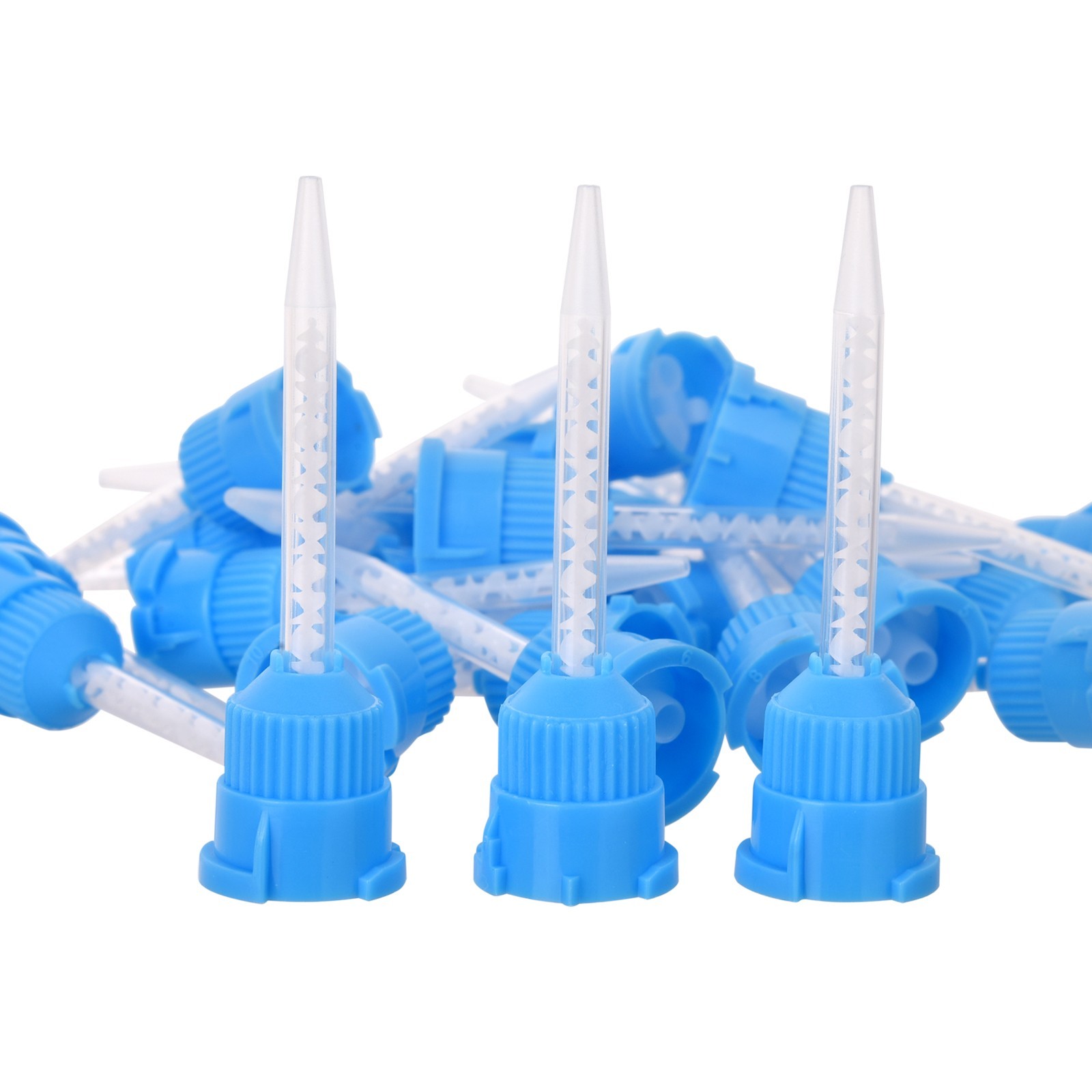 250(5 Bags) Dental Mixing Tips Impression Temporary C&B Material Blue/White