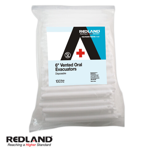 1000 Pcs RedlandEvacuator Tips White Colors Vented New