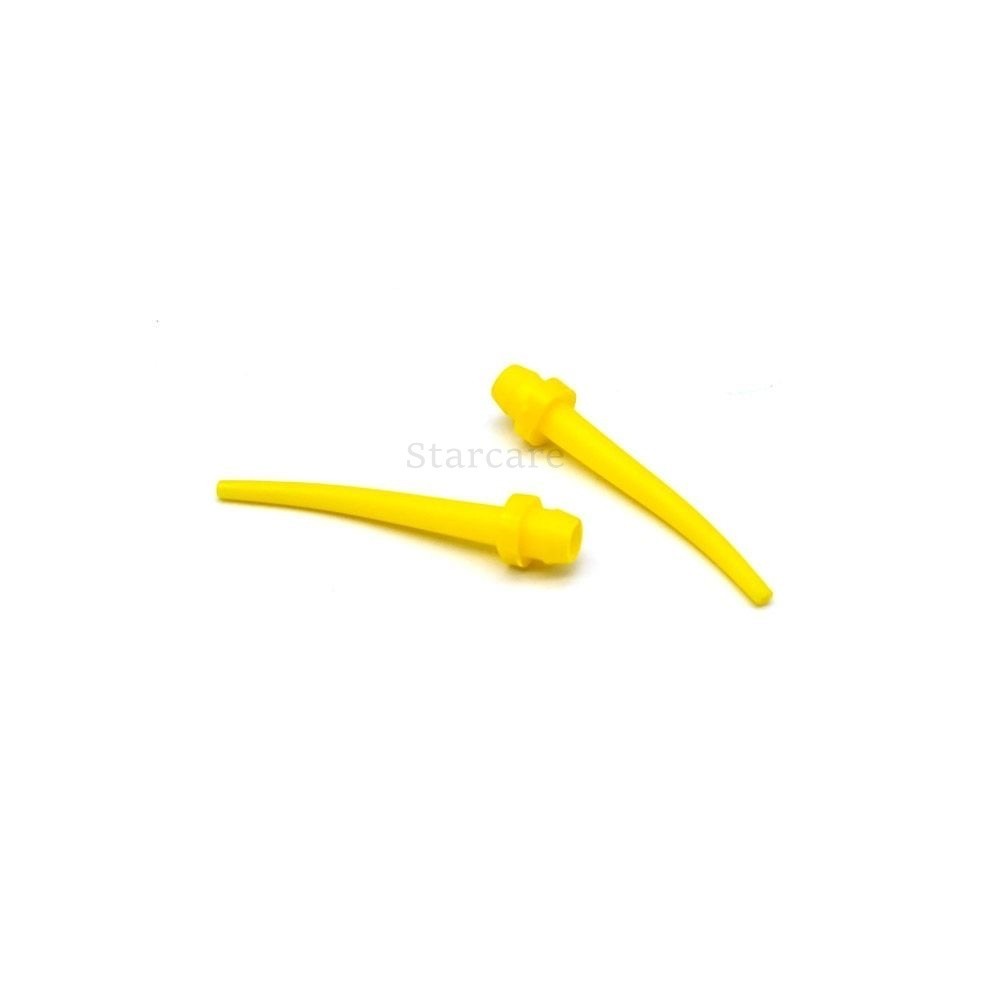 100/1000Pcs Dental Yellow Intra Oral Impression Material Mixing Tips Disposable