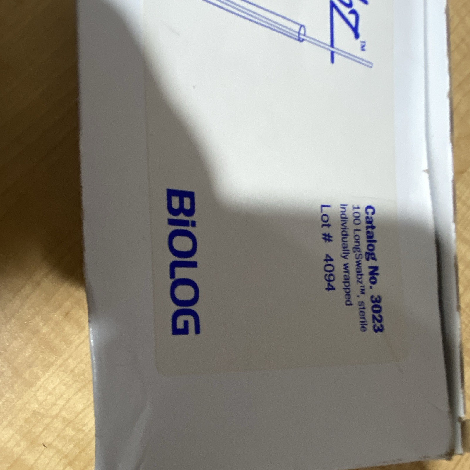 BIOLOG LongSwabz Sterile Individually Wrapped Cotton Tip Swabs 3023