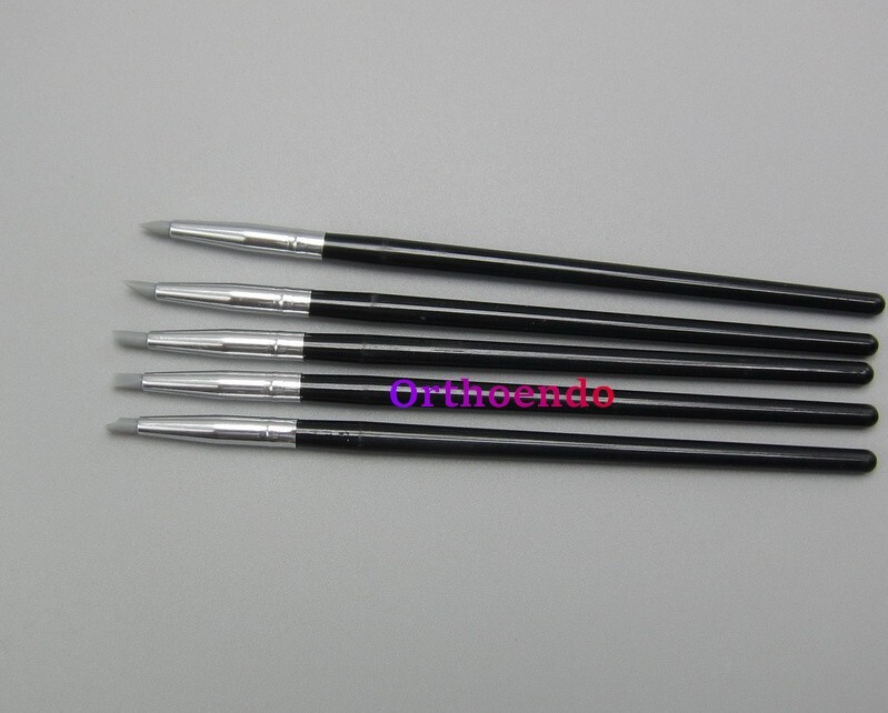 1/10 Kit Dental Adhesive Composite Resin Pens Porcelain Teeth Silicone Brush Pen