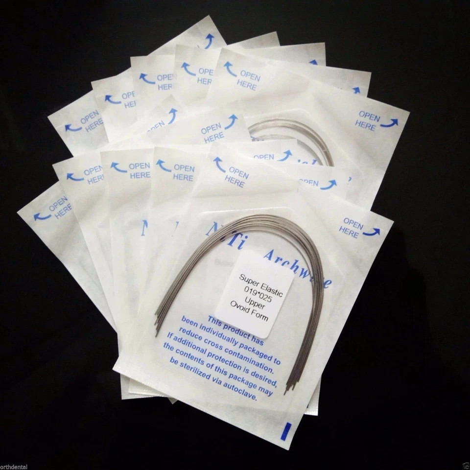 Dental Upper+Lower *025 Orthodontic Super Elastic Niti Rectangular Arch Wire