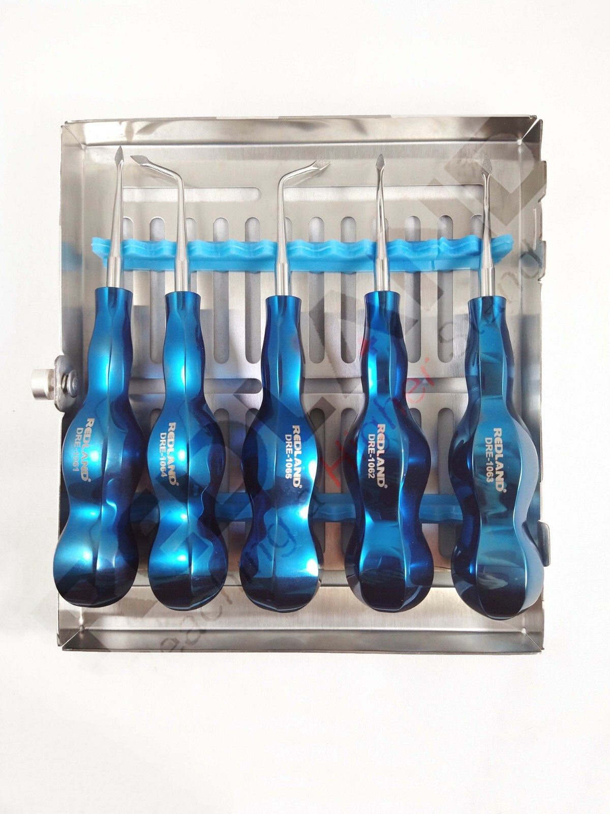 Redland Atraumatic Dental Extraction Elevator Kit 5pc – Diamond Coat Implant