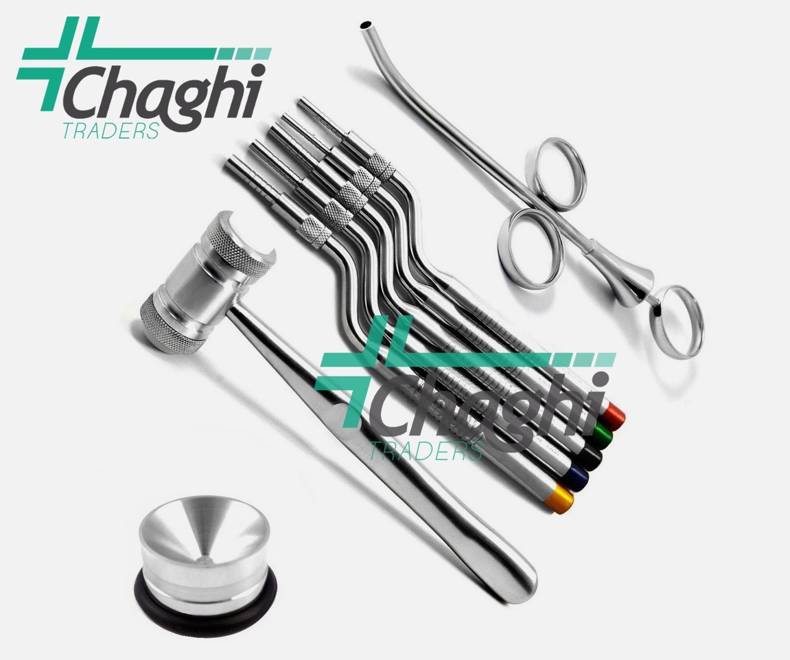 Dental Implant Surgery Kit Sinus Lift Osteotome Lucas Curettes Bone Graft Mallet