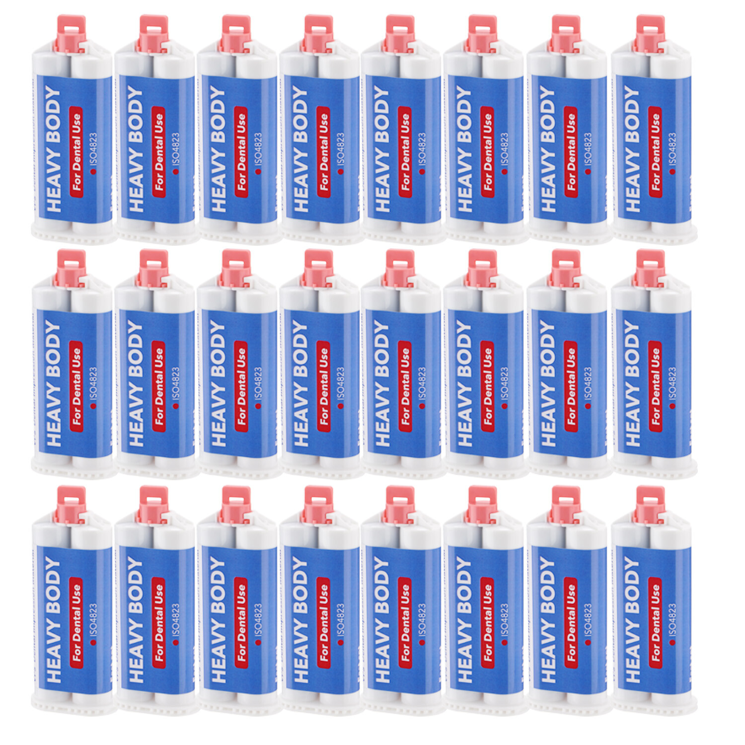 24Pcs Dental Heavy Body Fast Rapid Set Dental Impression Material 50mL VPS PVS