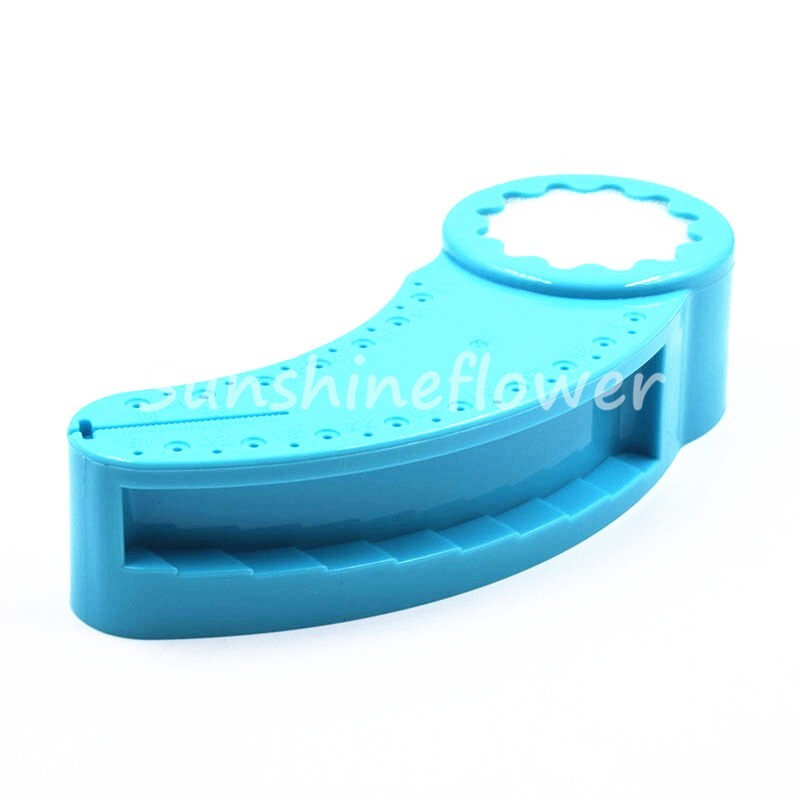Dental Measure Tool Root Canal Twin Block Endo File Plastic Accessory Ruler Blue