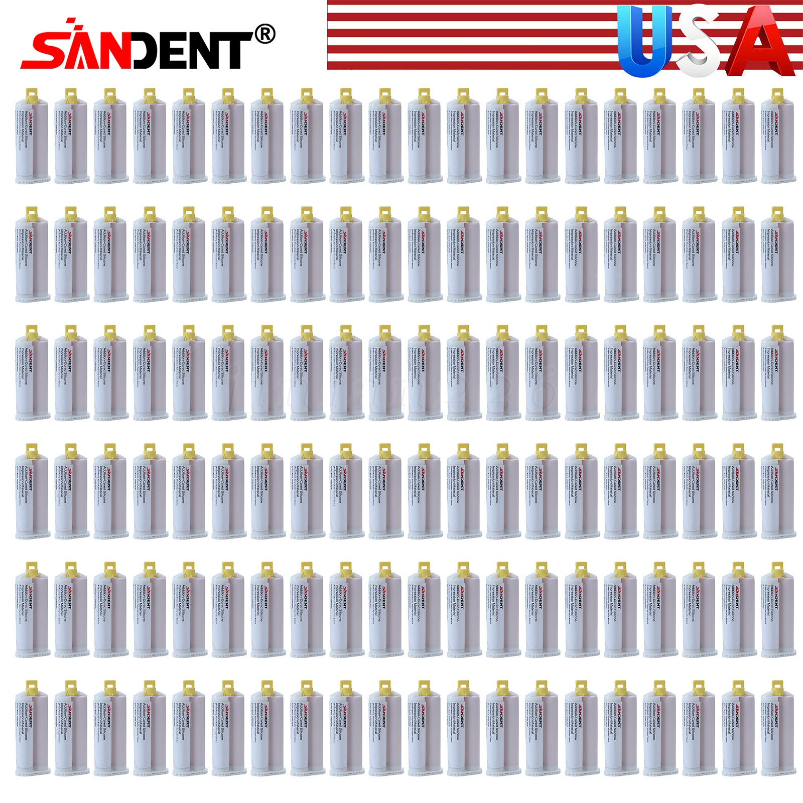 60 x VPS PVS Light Body Fast Rapid Set Impression Material Mold, 50mL Cartridges