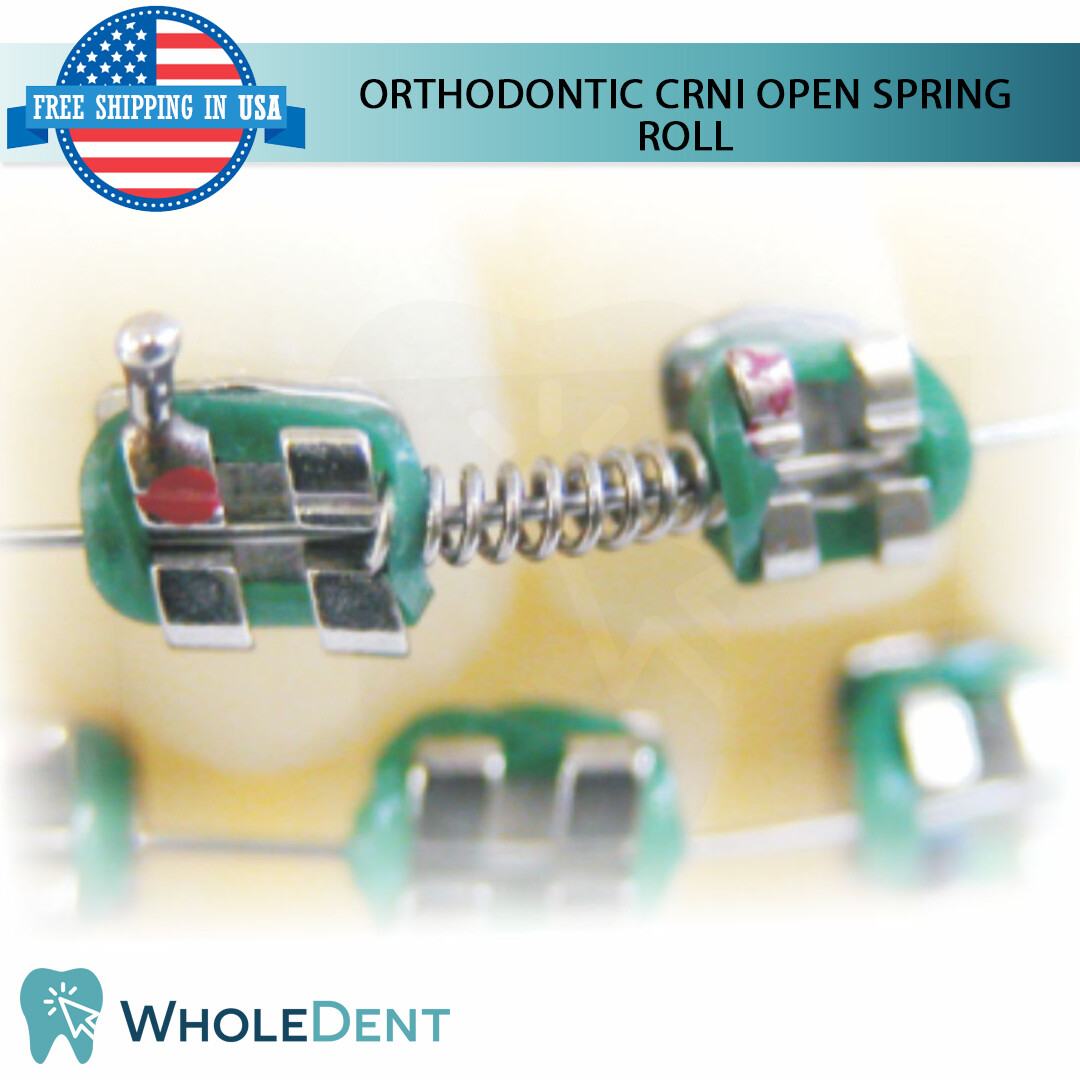 Orthodontic Dental CrNi Open Coil Spring Roll Stainless Steel 100cm .010″x.032