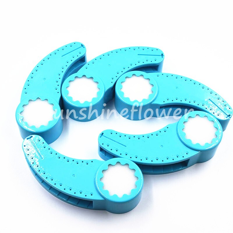 Dental Measure Tool Root Canal Twin Block Endo File Plastic Accessory Ruler Blue