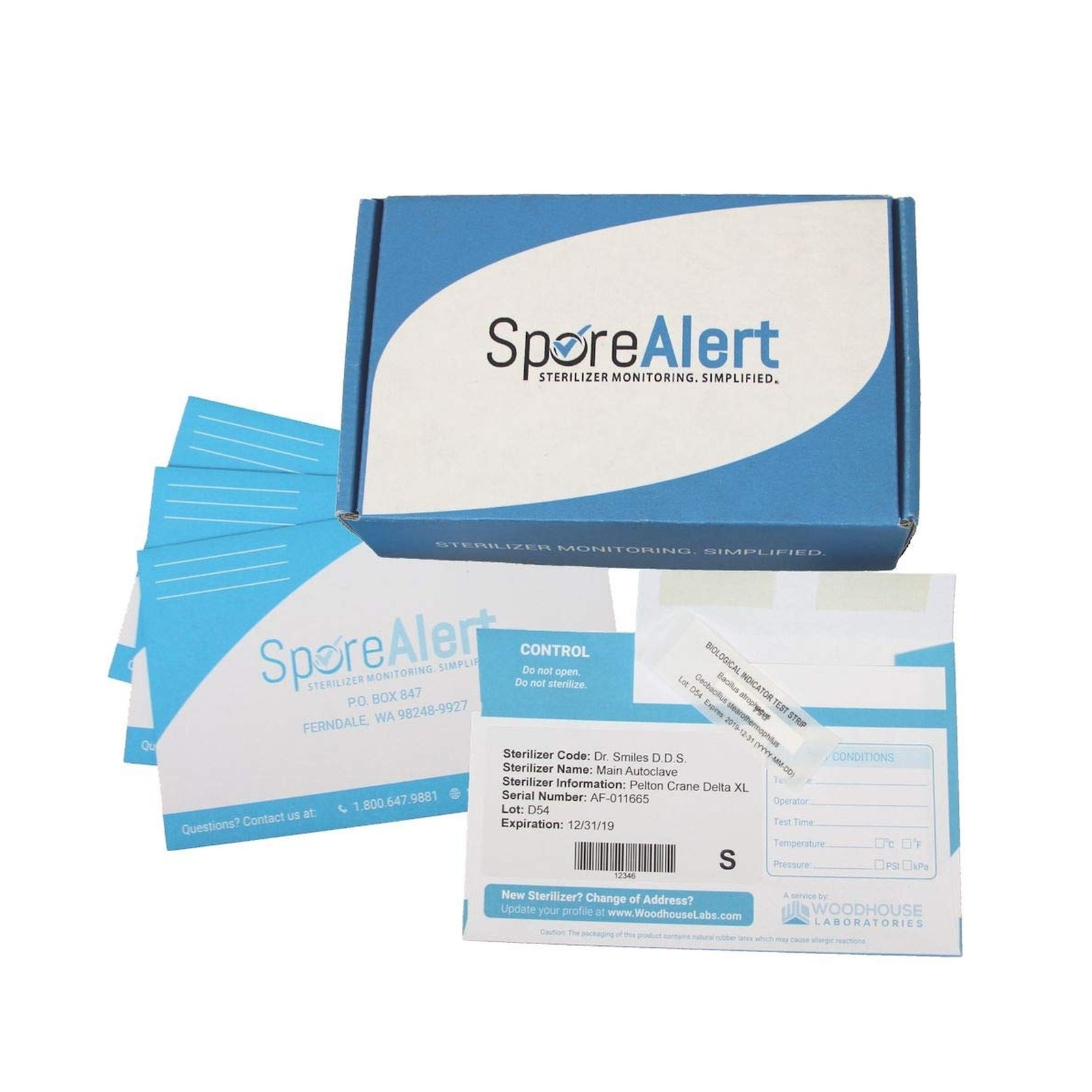 Spore Testing Service – 12 Mail in Spore Strips for Autoclave – Dental or Tat…