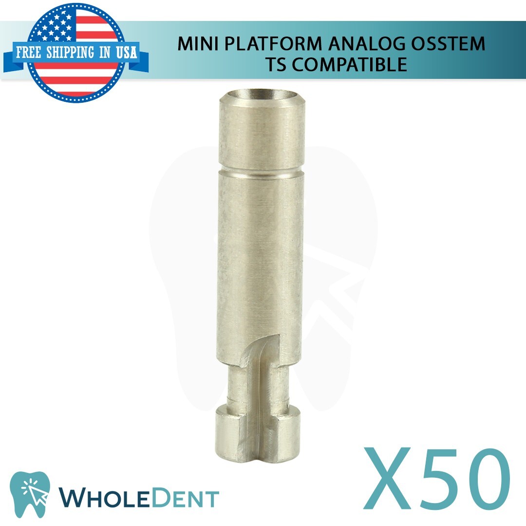 50x Mini Platform Analog Dental Lab 2.1mm Osstem® TS Hiossen® ET Compatible Hex