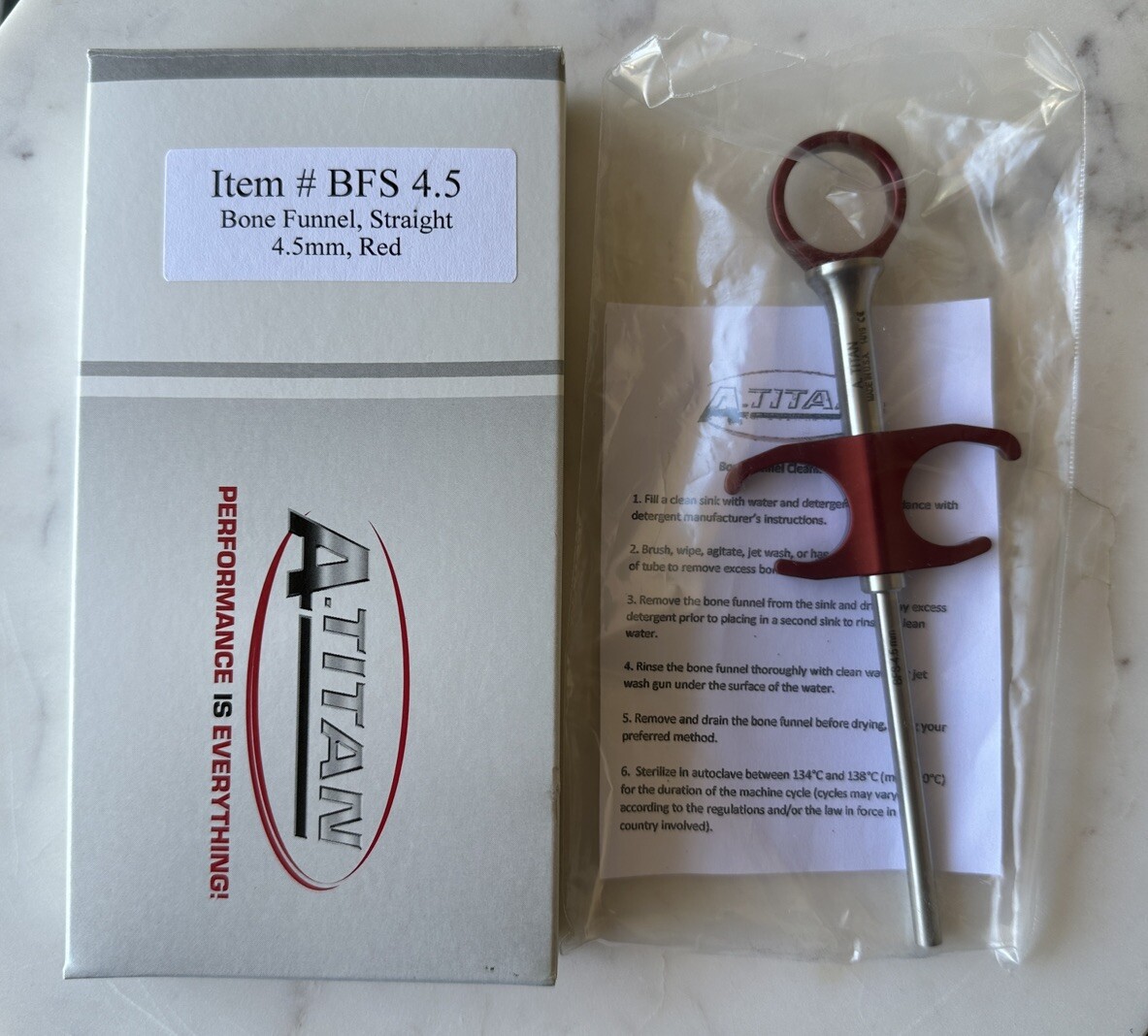 🦷A-Titan BONE FUNNEL STRAIGHT – 4.5MM (Dental)