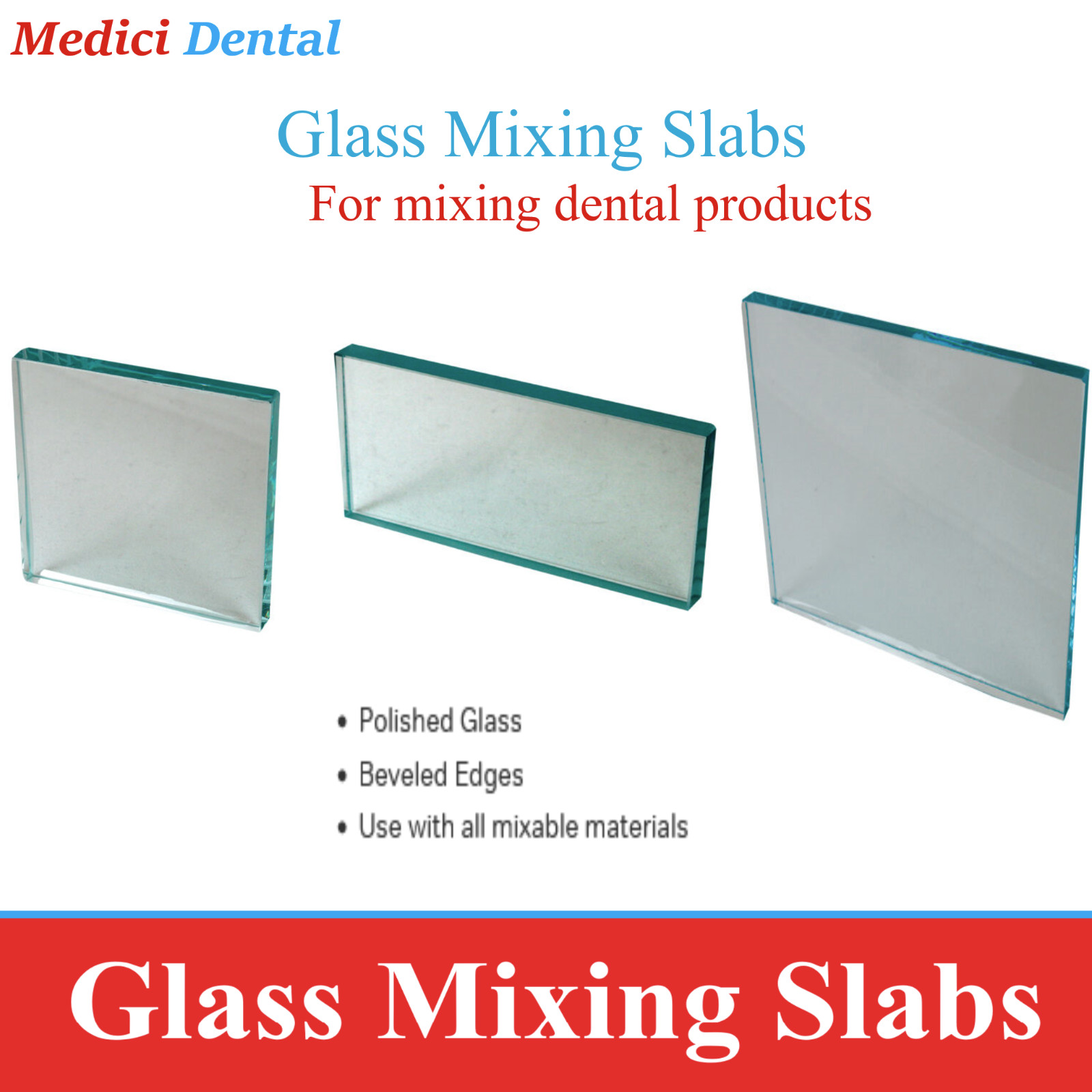 Dental Glass Mixing Slabs Mix Slab Pad Mixing Spatula #22, #24, #22 FLEX, #313