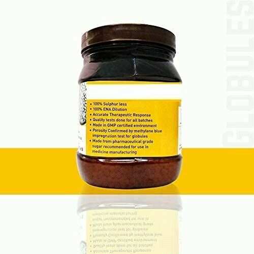 Homoeopathy Blank Pellets Plain Pills (Size 40, 450 g) with less sulphur