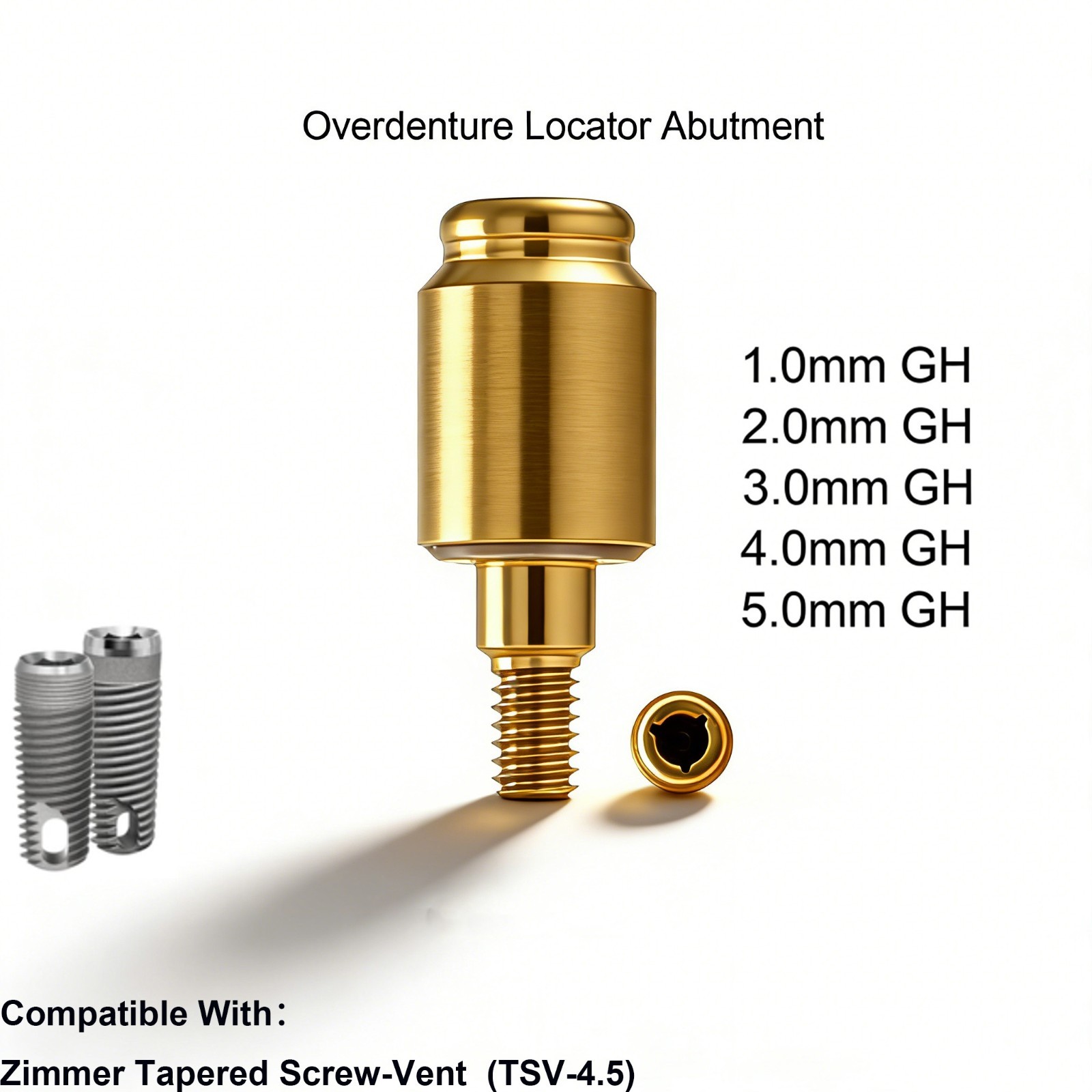 US Nobel Hiossen Zimmer titanium Overdenture Anchor Fit Zest Locator Abutment